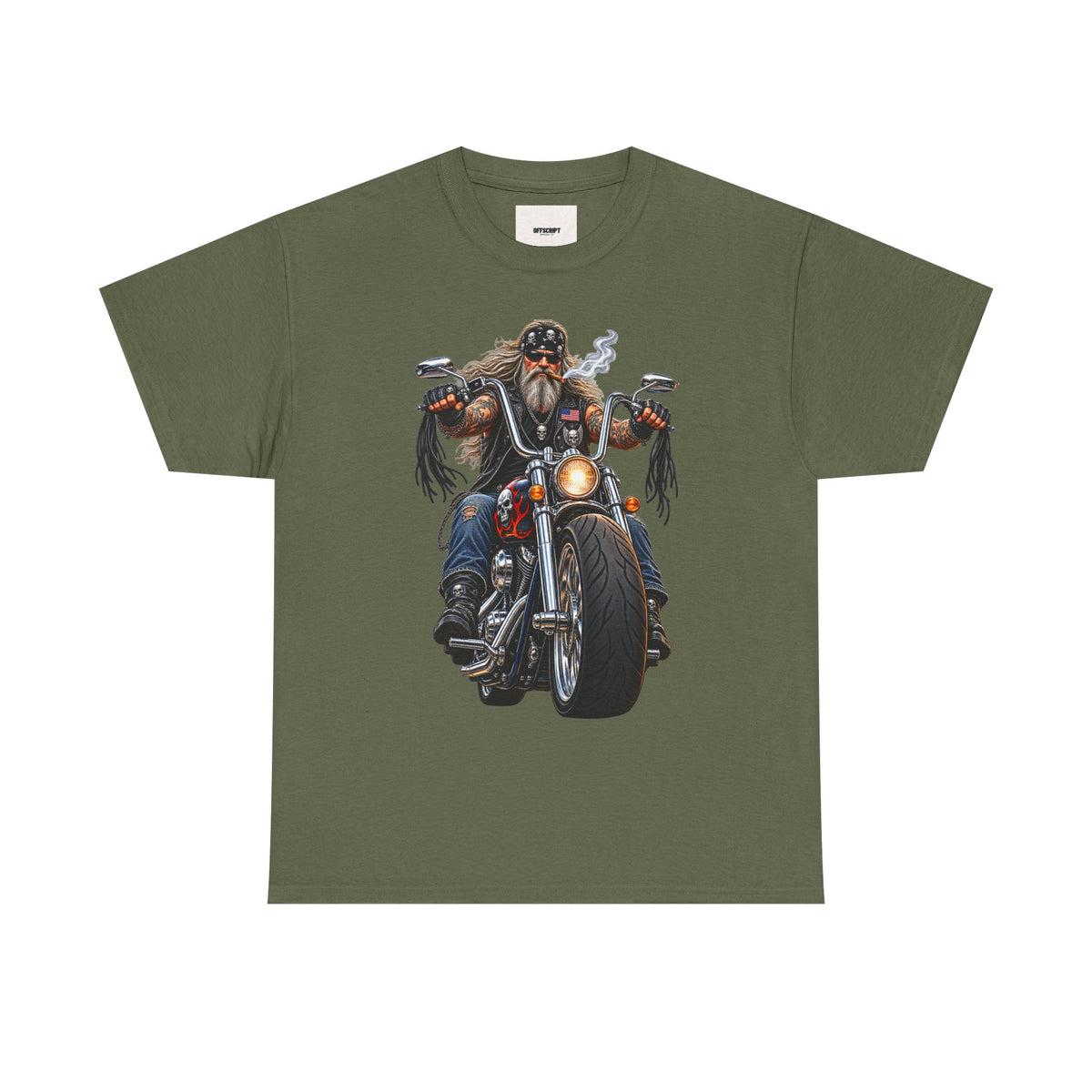 Biker Motorcycle Rider Graphic Tee — Vintage Road Rebel T‑Shirt