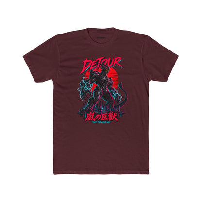 Detour Kaiju Graphic Tee — Retro Monster Shirt with Japanese Text