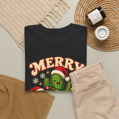Merry Cactus Christmas Tee — Festive Holiday Cactus Shirt