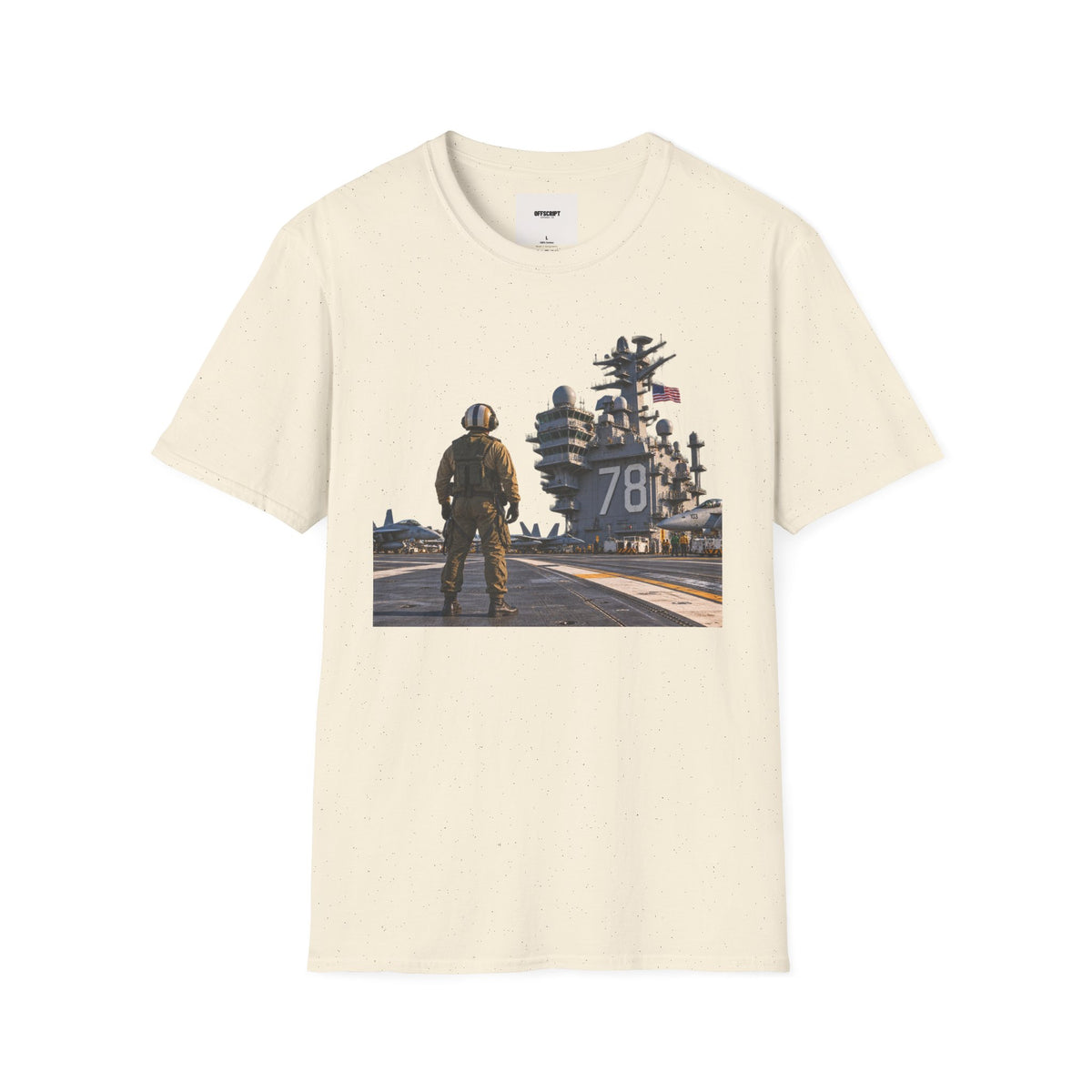 Aircraft Carrier Deck T‑Shirt – Navy Sailor & Carrier 78 Graphic