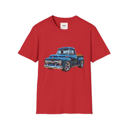 Vintage Blue Pickup T‑Shirt — Classic Retro Truck Graphic Tee