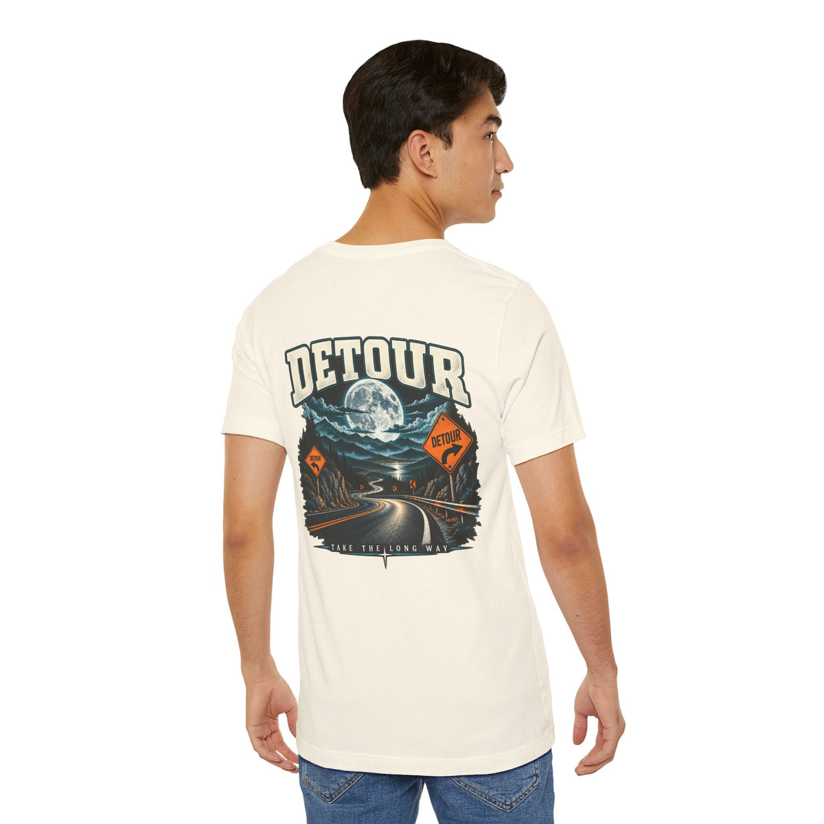 Detour Take the Long Way Road Trip Graphic T-Shirt