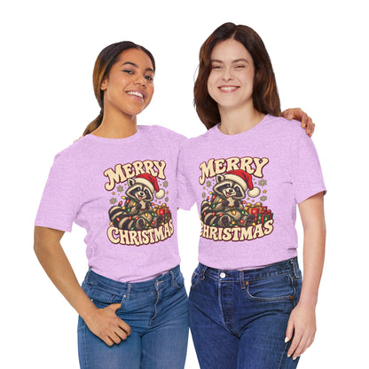Merry Christmas Raccoon Tee
