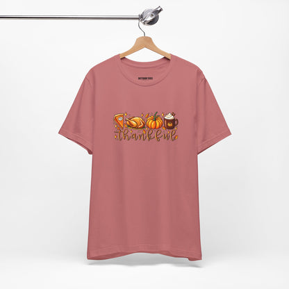 Thankful Harvest Tee — Thanksgiving Pumpkin & Pie Fall Shirt