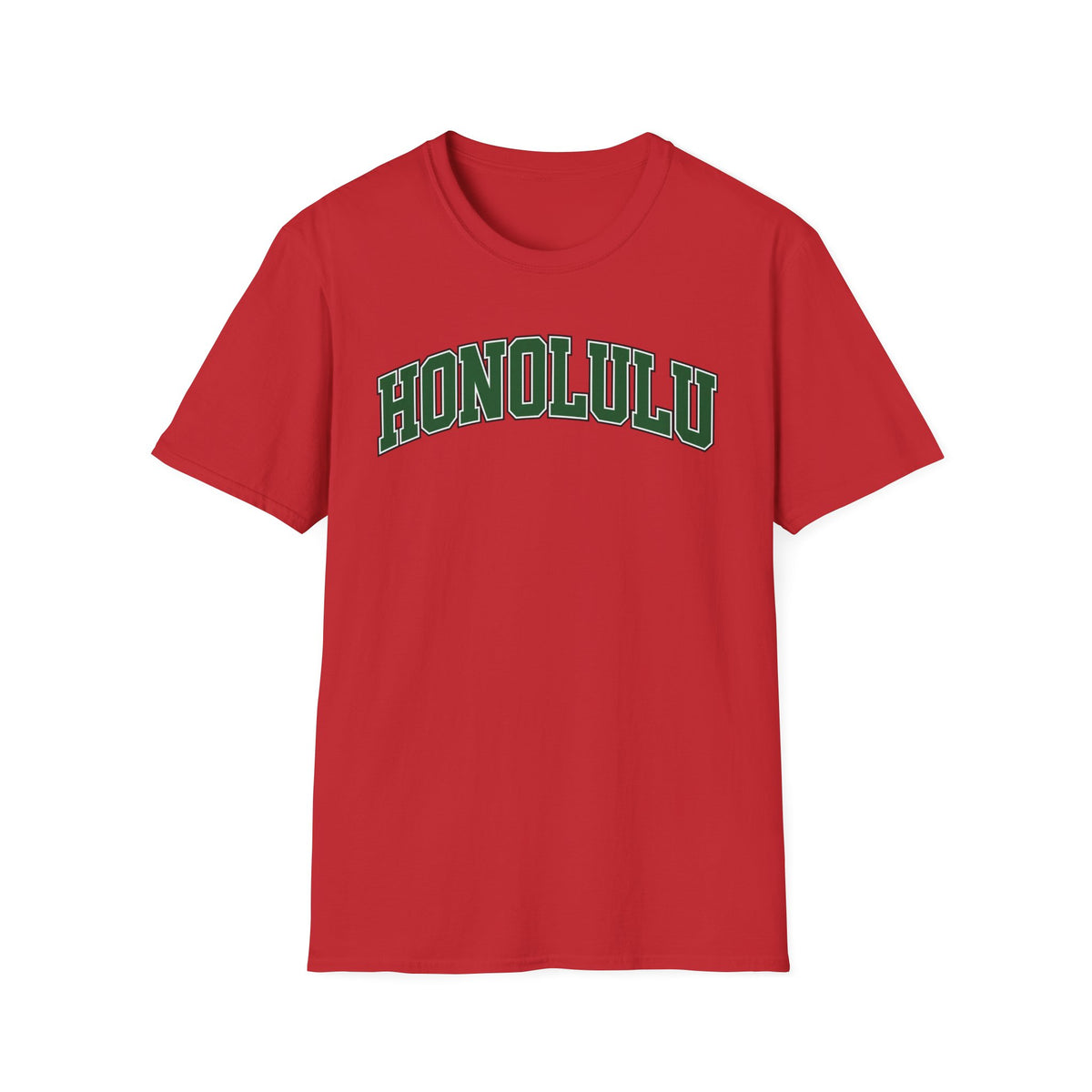 Honolulu Arch Logo T-Shirt — Vintage Collegiate Hawaii Tee