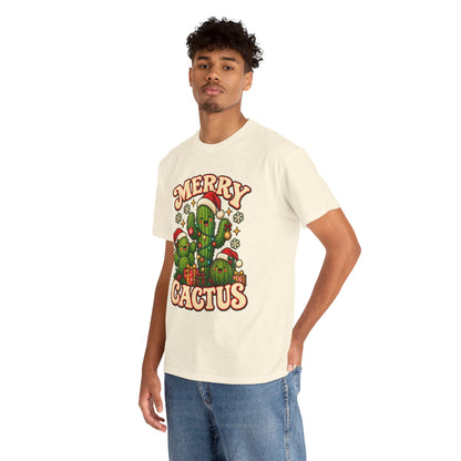 Merry Cactus Christmas Tee — Festive Holiday Cactus Shirt