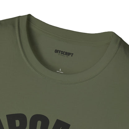 Sarcasm T-Shirt – 'Sarcasm' Bold Graphic Tee with Subtle Script Accent