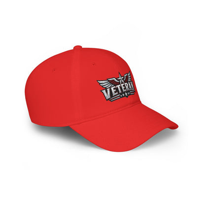 Veteran Embroidered Cap — Low Profile Patriotic Baseball Hat
