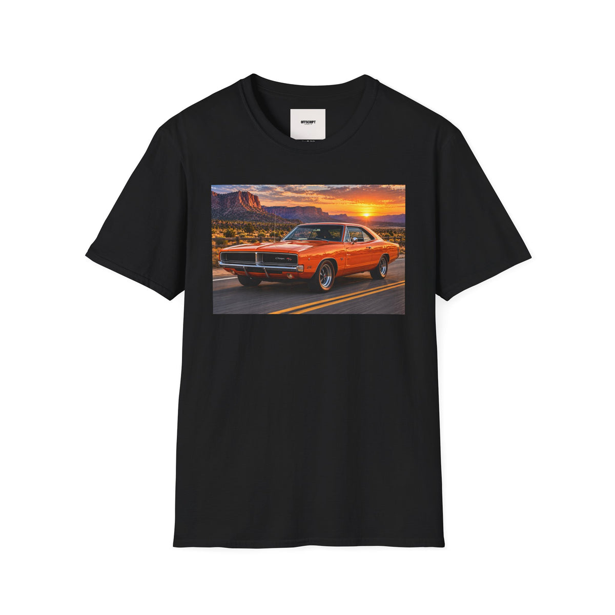 Classic Muscle Car Sunset T-Shirt