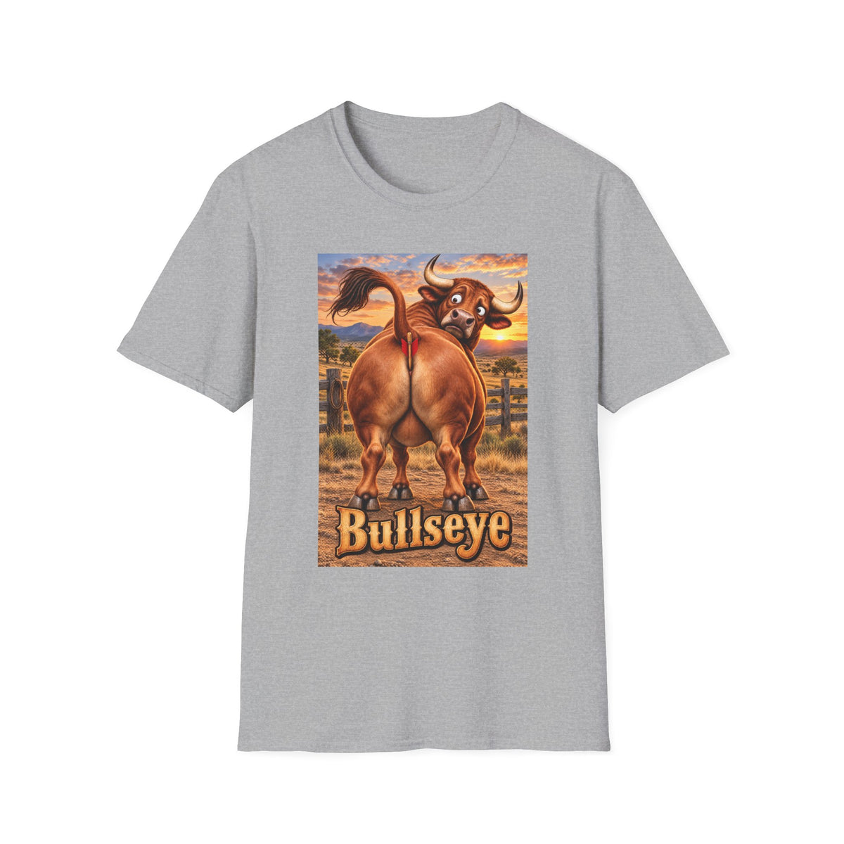 Bullseye Bull Cartoon T-Shirt
