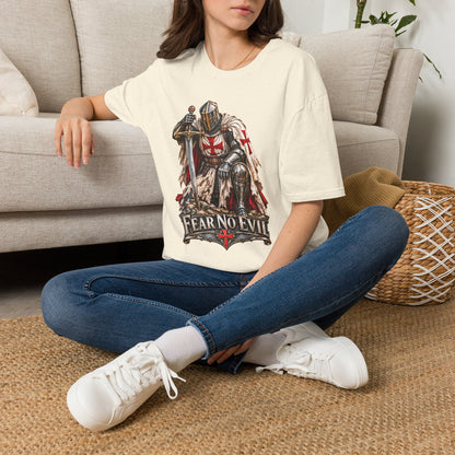 Knight T-Shirt — Fear No Evil Crusader Graphic Tee