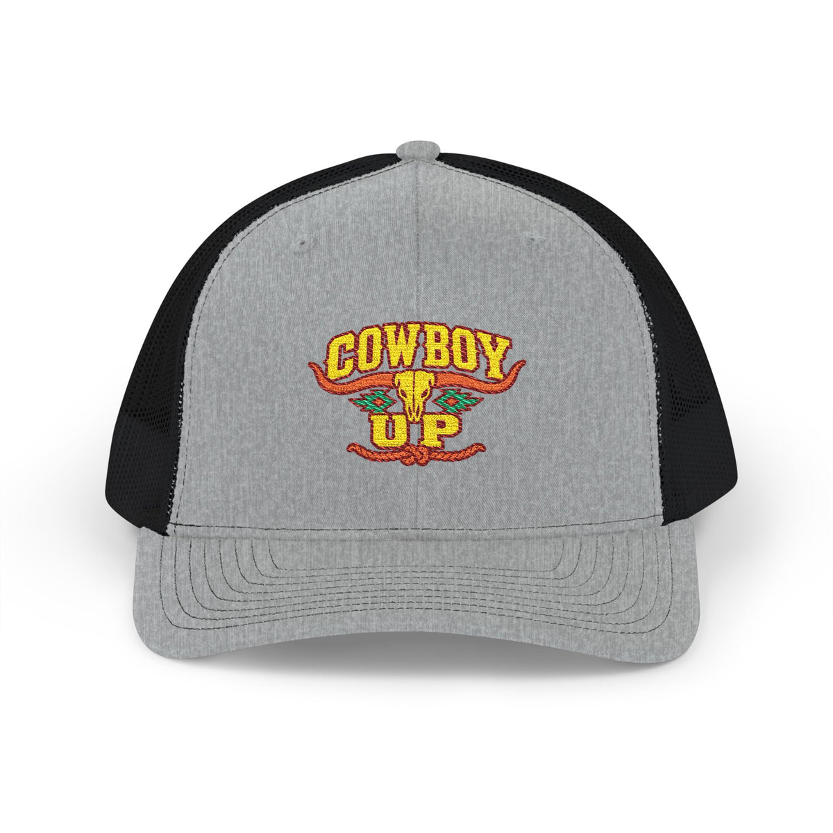 Cowboy Up Trucker Cap - Western Snapback Hat
