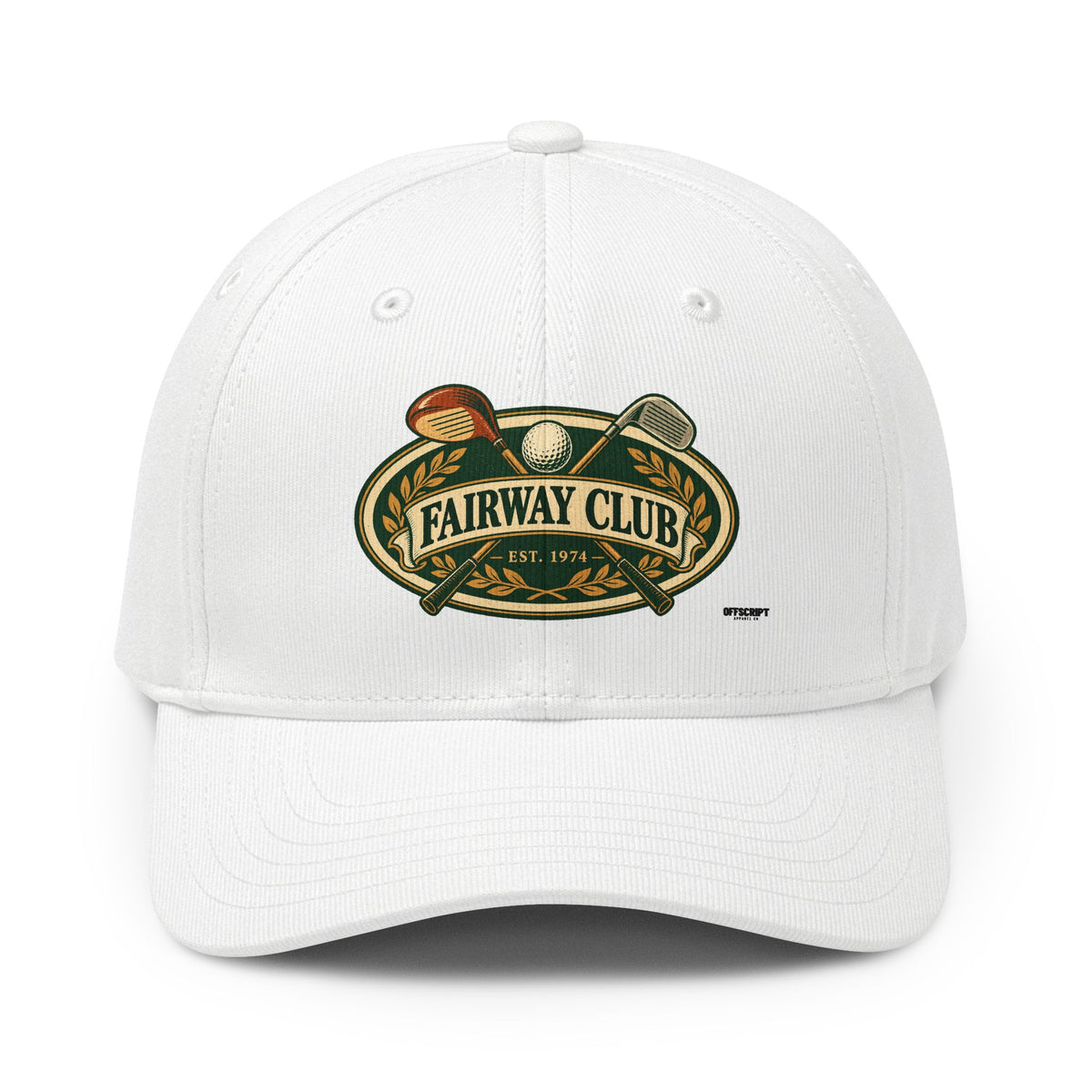 Fairway Club Golf Cap – Embroidered Vintage Golf Logo Adidas Hat