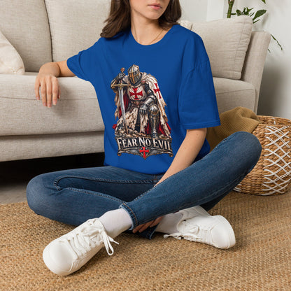 Knight T-Shirt — Fear No Evil Crusader Graphic Tee