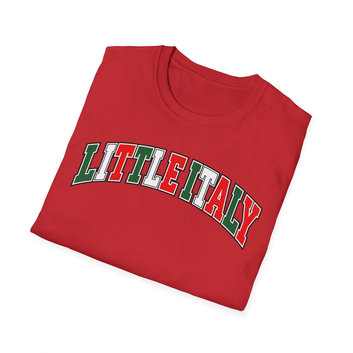 Little Italy T‑Shirt — Italian Flag Arch Graphic Tee