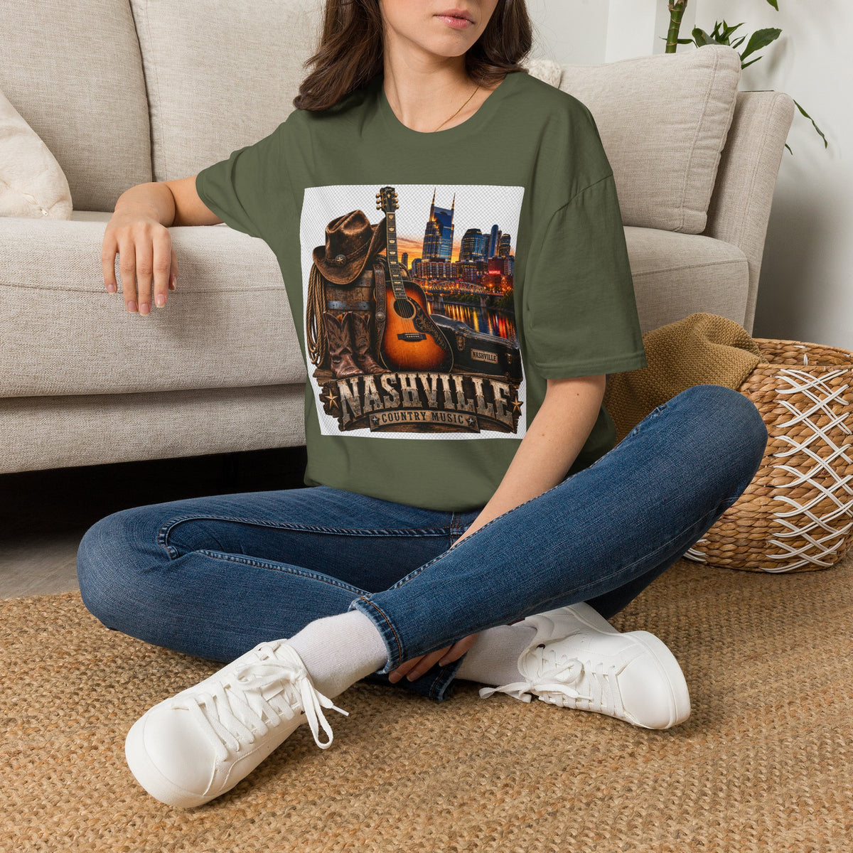 Nashville Skyline Guitar Tee