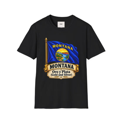 Montana Flag T-Shirt — State Seal "Oro y Plata (Gold and Silver)" Graphic Tee