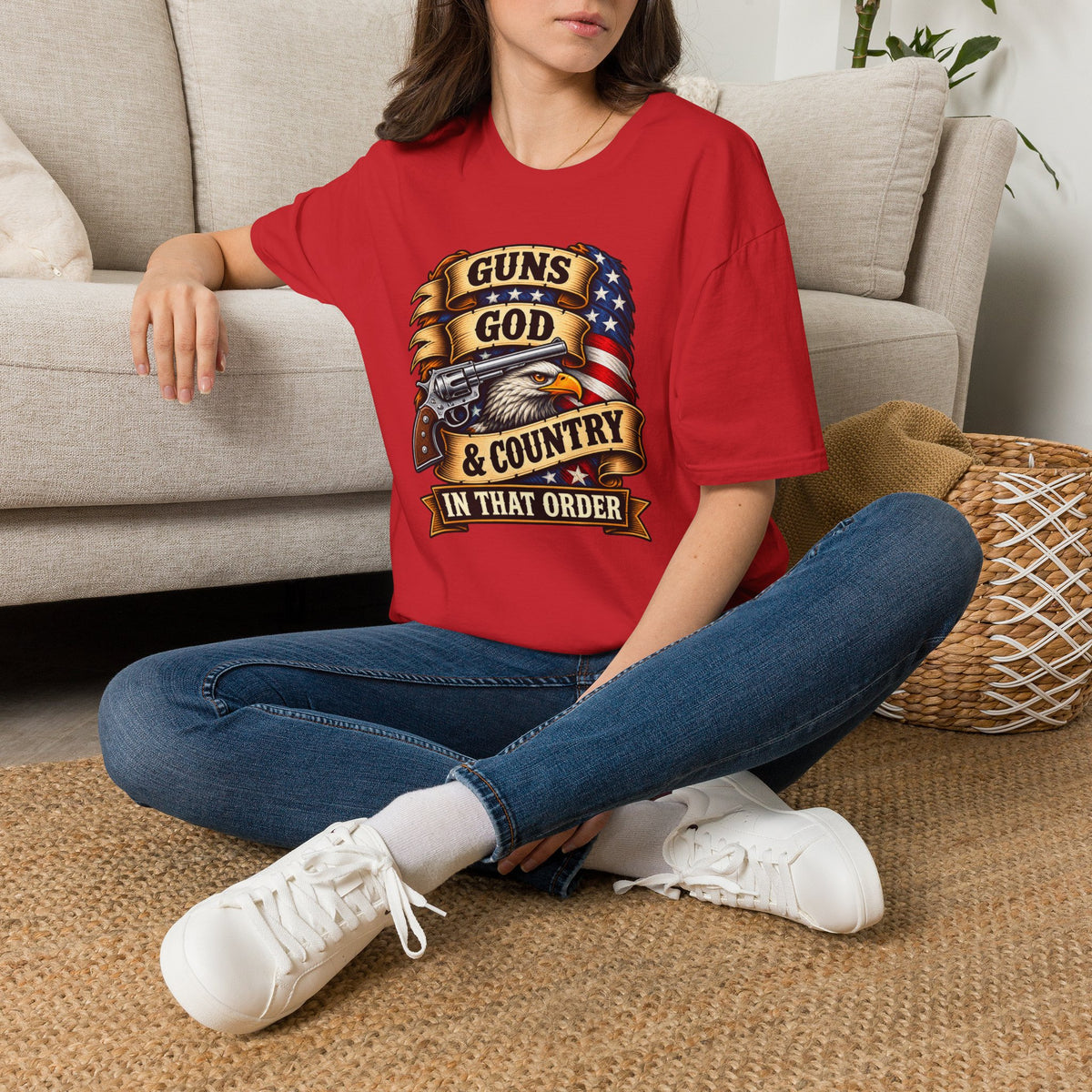 Guns God & Country Graphic T-Shirt