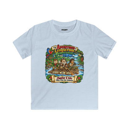 Kids Adventure Tee — 'The Adventures of Langstrom & Pepperwood' Vintage Storybook Graphic
