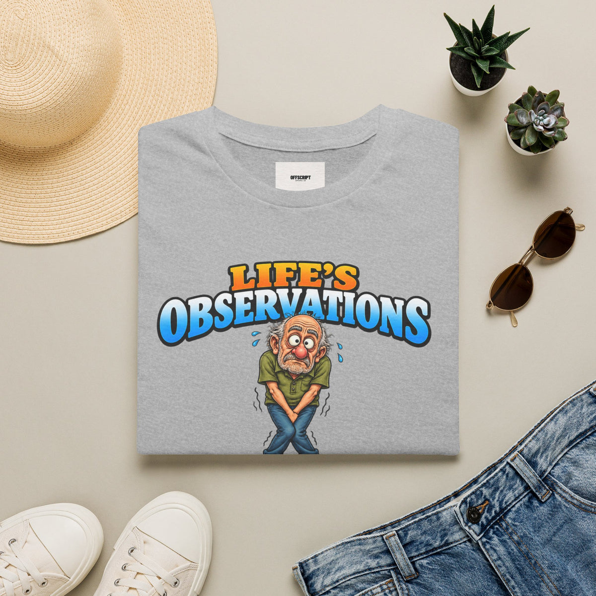 Life's Observations Funny Graphic Tee — Toilet Humor Bathroom Joke T-Shirt