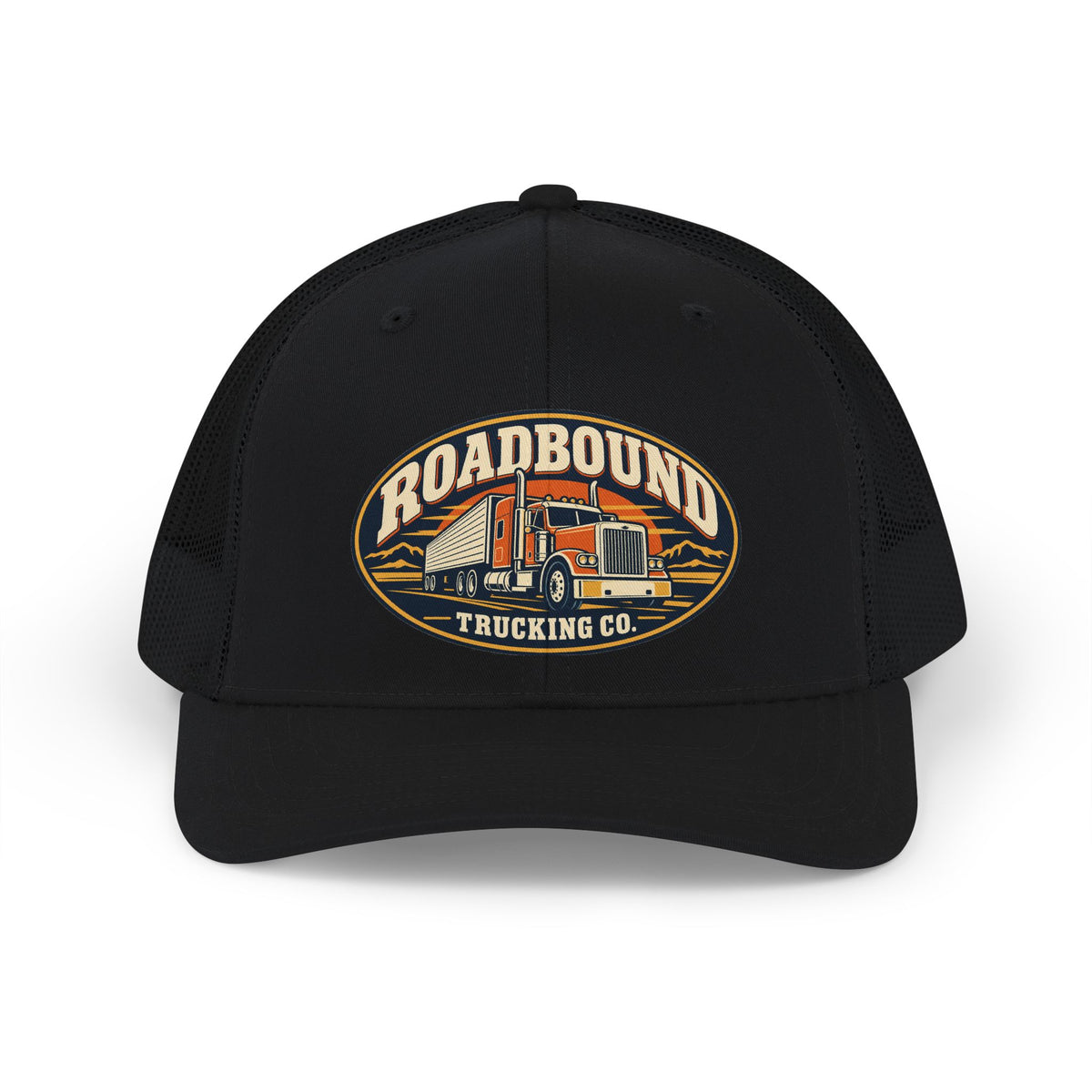 Roadbound Trucking Co. Trucker Cap - Retro Semi Truck Snapback Hat