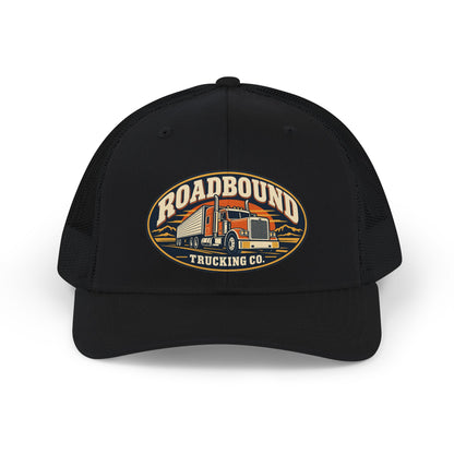 Roadbound Trucking Co. Trucker Cap - Retro Semi Truck Snapback Hat