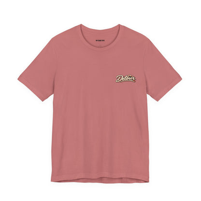 Detour Graphic Tee — 'Detour: Take the Long Way' Vintage Road Trip T‑Shirt