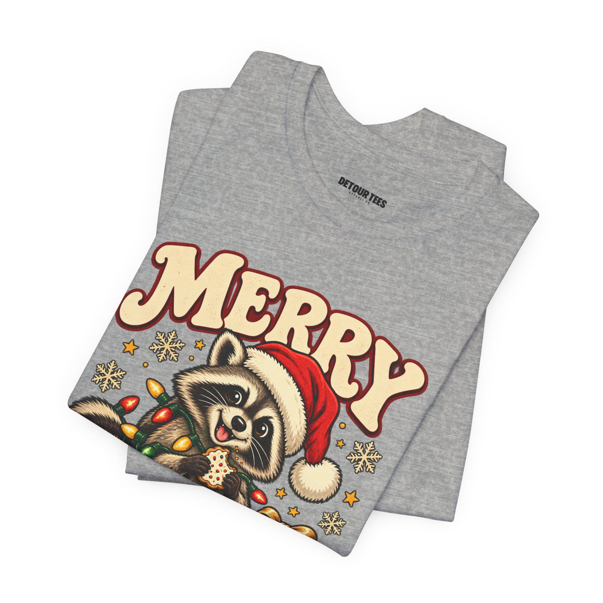 Merry Christmas Raccoon Tee