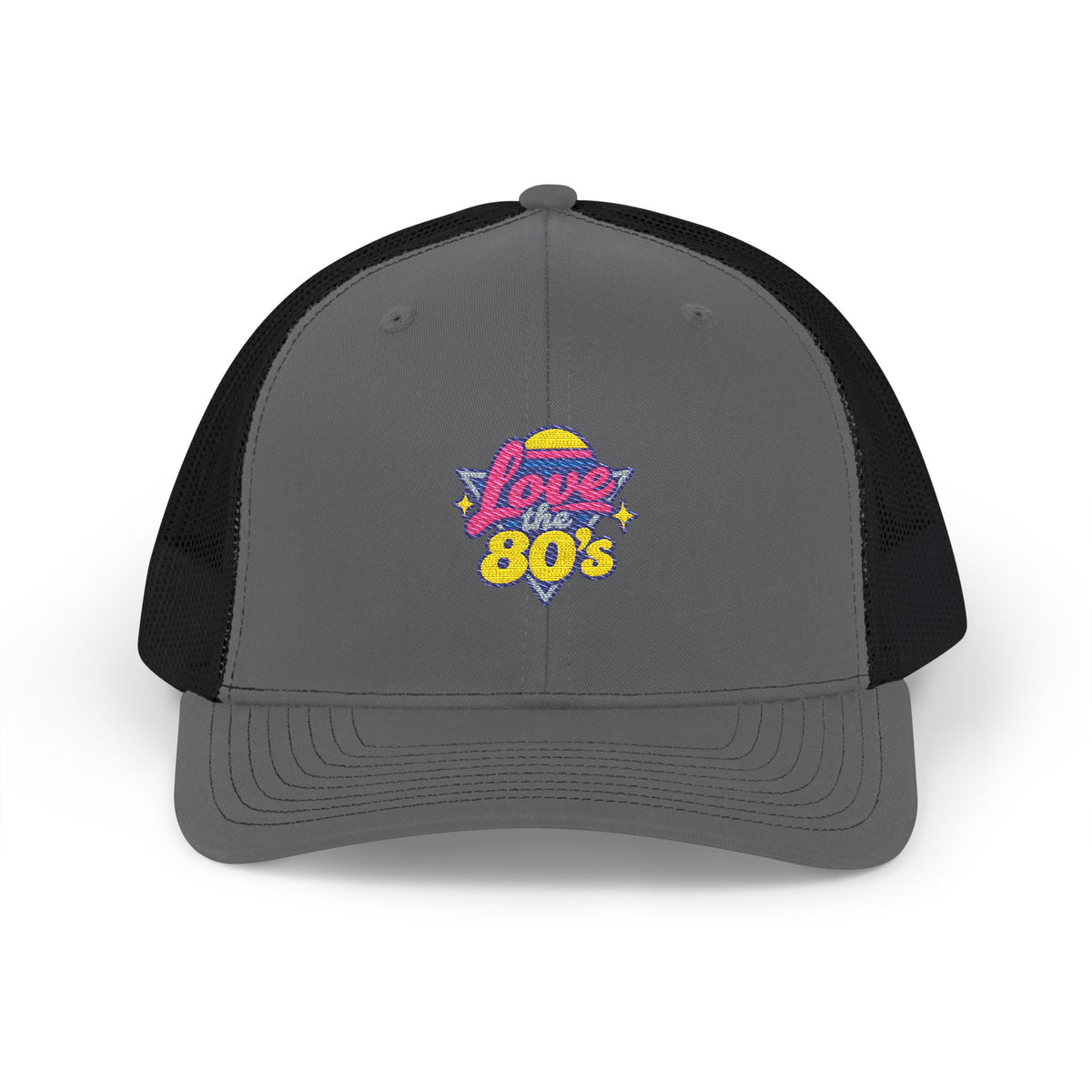 80s Retro Trucker Cap — ‘Love the 80s’ Vintage Neon Snapback