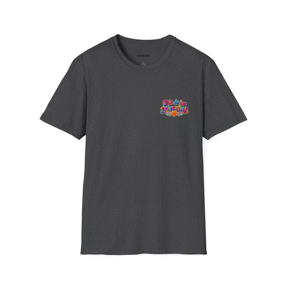 Sugar Skull T-Shirt — Colorful Day of the Dead Floral Skull Tee