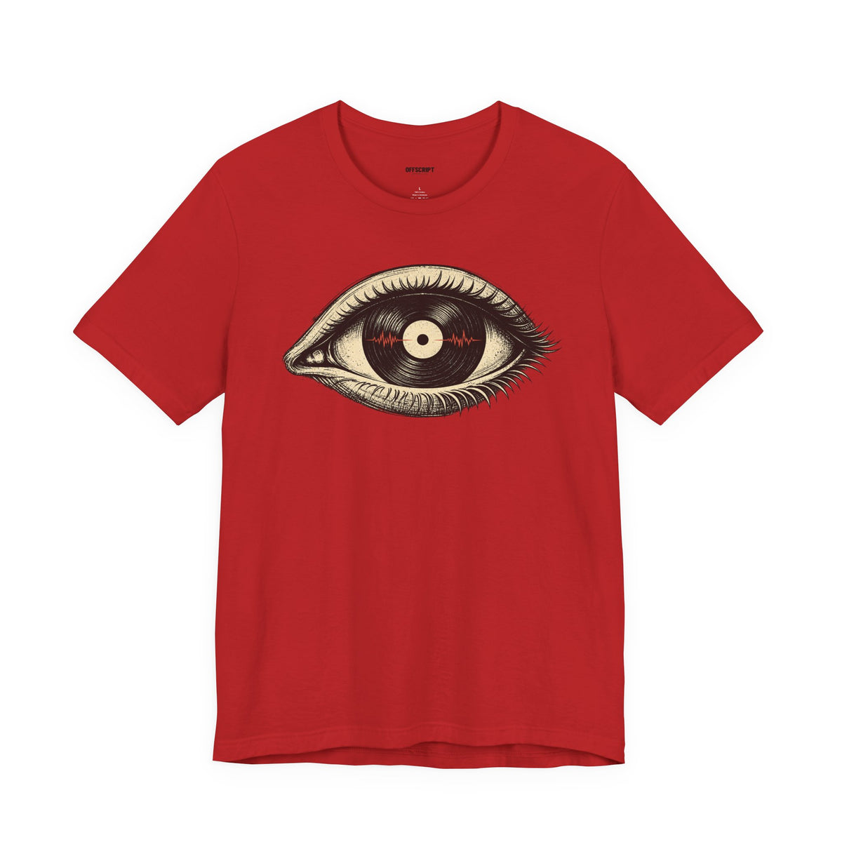Graphic Tee — Vintage Vinyl Eye Illustration T‑Shirt