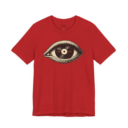 Graphic Tee — Vintage Vinyl Eye Illustration T‑Shirt