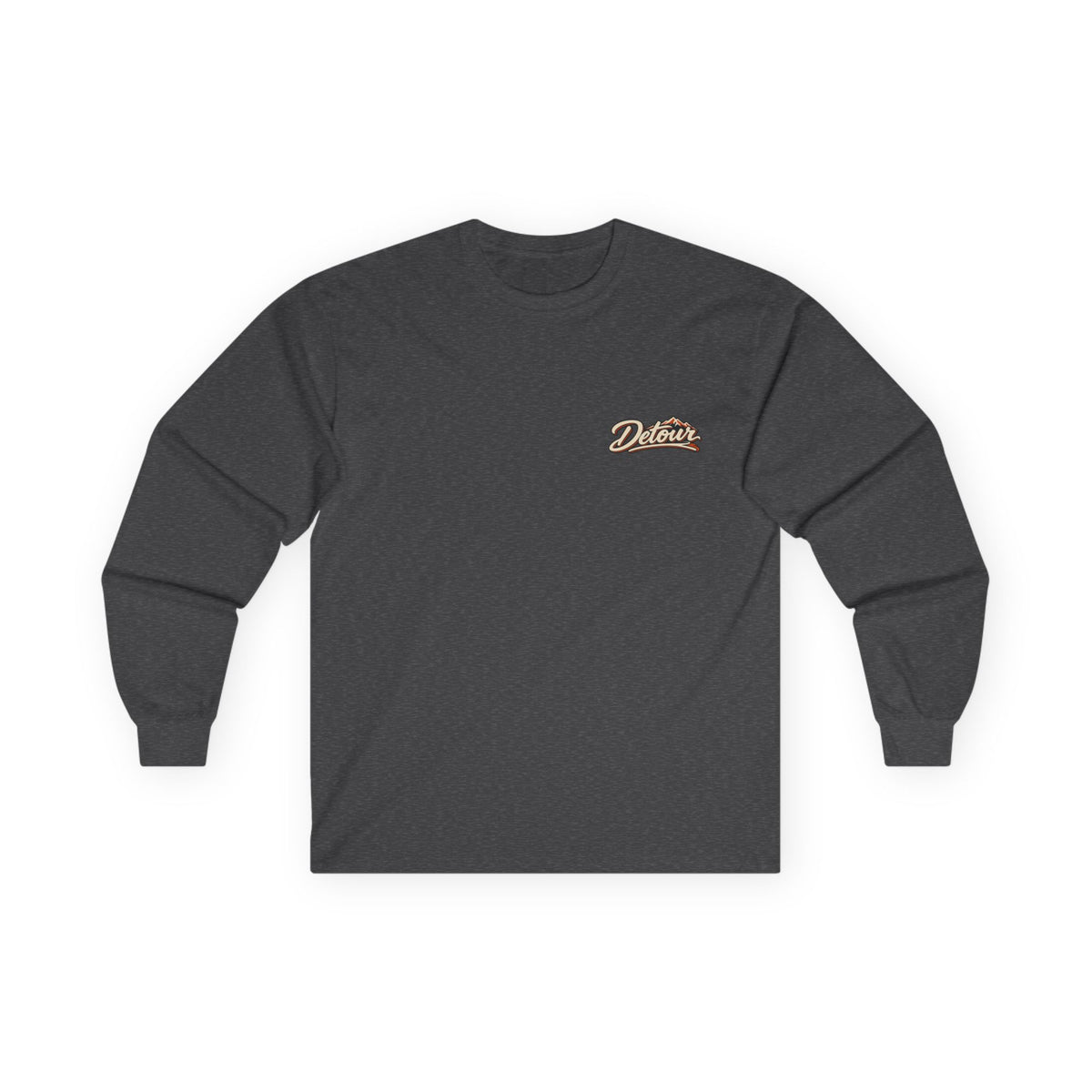 Detour Classic Car Long Sleeve Tee – 'Take The Long Way' Vintage Hot Rod Shirt