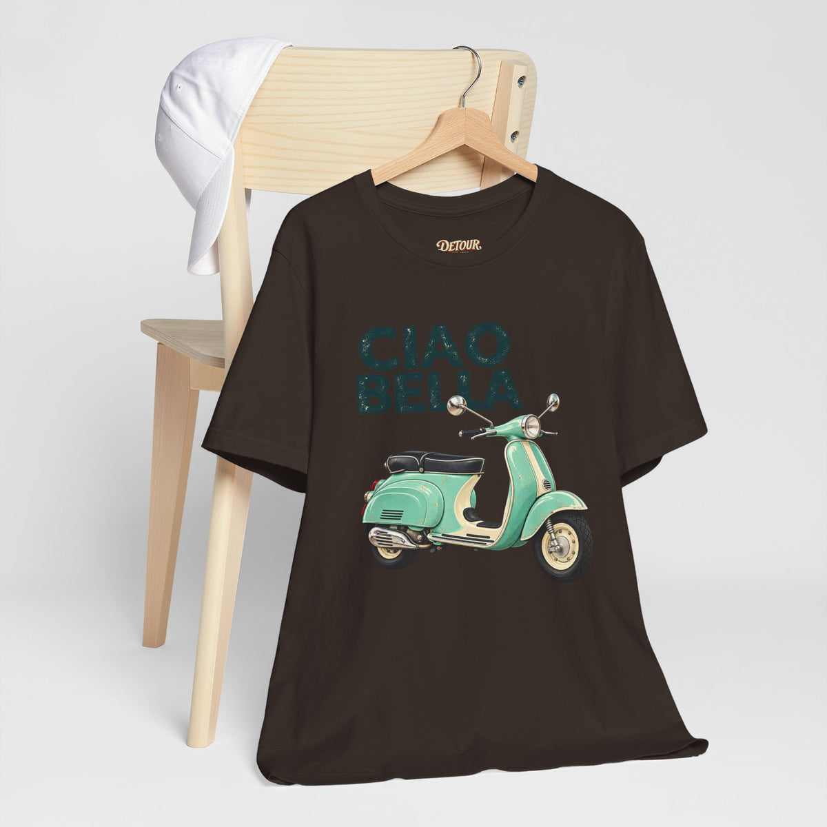 Ciao Bella Vespa Scooter Graphic T-Shirt