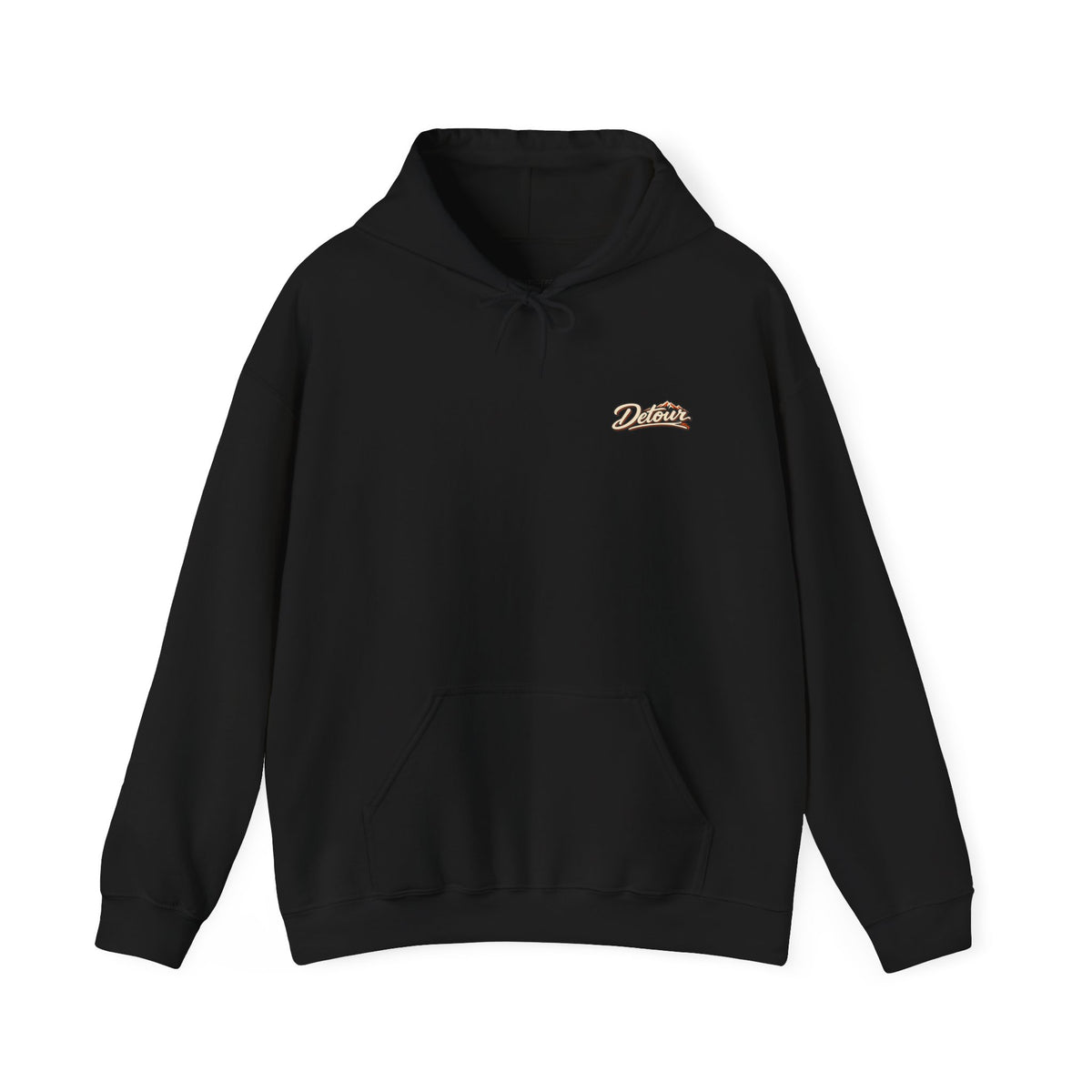 Detour Vintage Hot Rod Hoodie — "Take The Long Way" Classic Car Sweatshirt