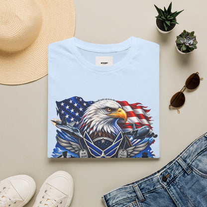 Air Force Veteran Eagle T‑Shirt — U.S. Flag Military Tribute