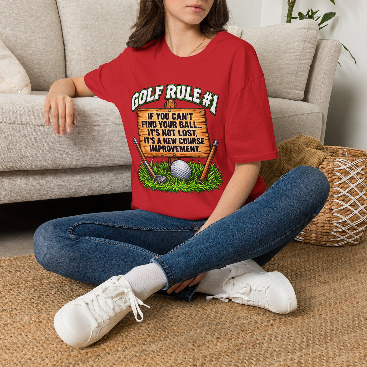 Golf Rule #1 T-Shirt — If You Can’t Find Your Ball Funny Golf Shirt