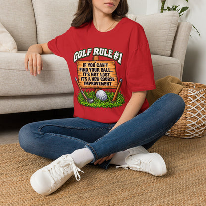 Golf Rule #1 T-Shirt — If You Can’t Find Your Ball Funny Golf Shirt