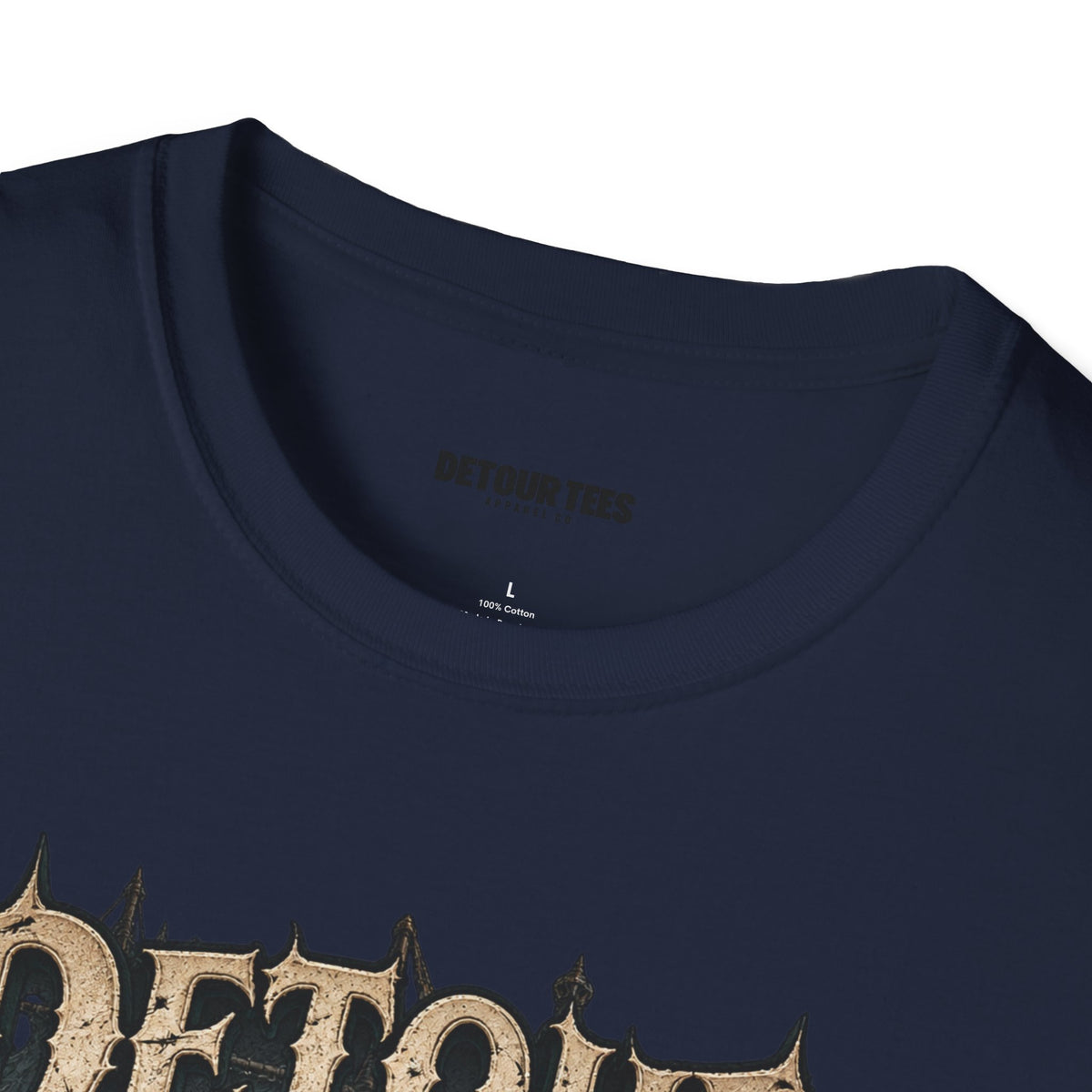 Detour Skull T-Shirt — "Take the Long Way" Vintage Biker Graphic Tee