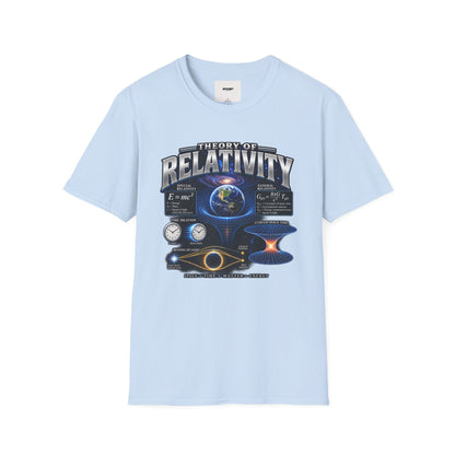Theory of Relativity T-Shirt — Science Graphic Tee with Earth & Equations