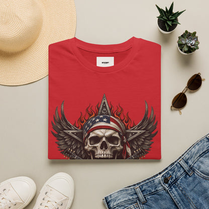 Skull & Wings T‑Shirt — American Rebel Rocker Graphic Tee
