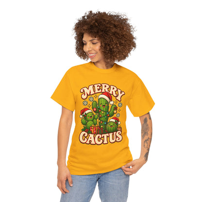 Merry Cactus Christmas Tee — Festive Holiday Cactus Shirt