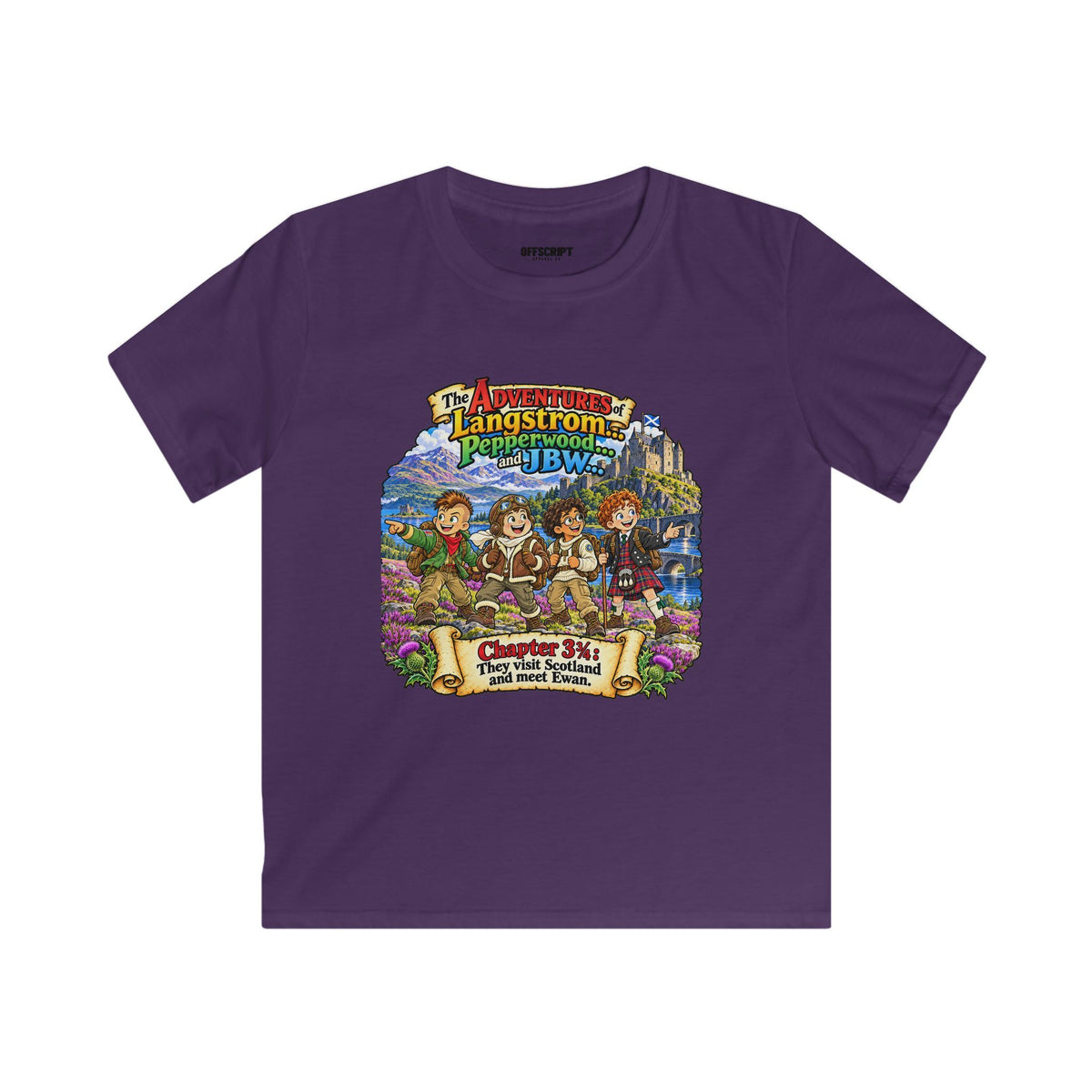 Kids Adventure Tee — 'The Adventures of Langstrom & Pepperwood' Illustrated Storybook Shirt