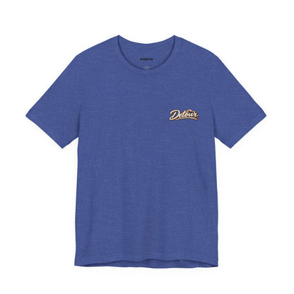 Detour Graphic Tee — 'Detour: Take the Long Way' Vintage Road Trip T‑Shirt