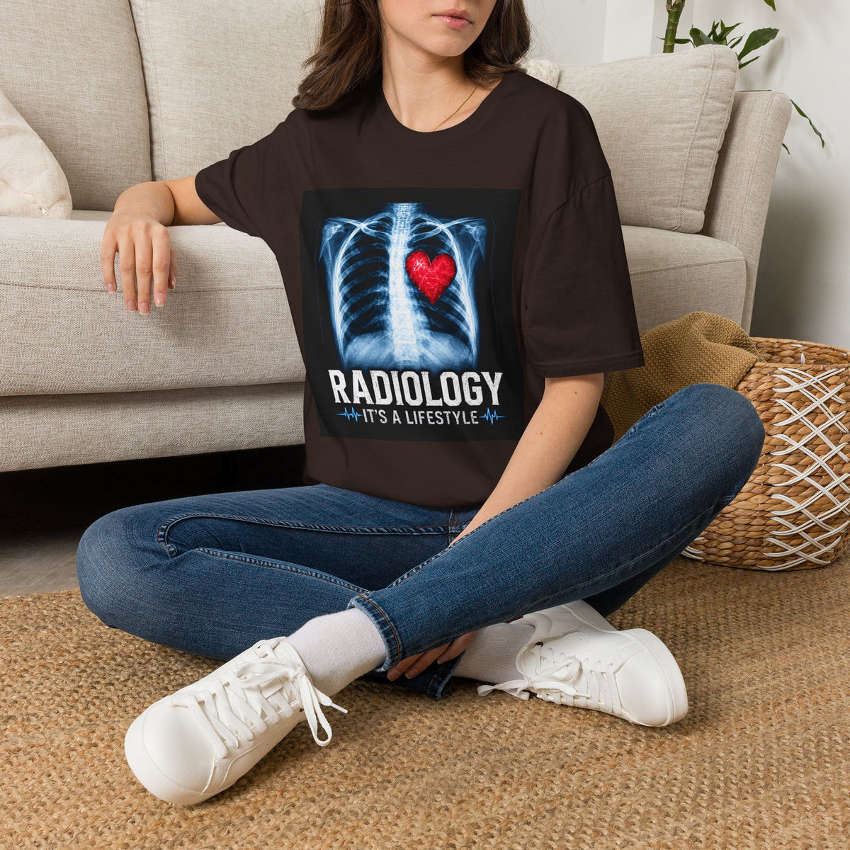 Radiology X-Ray Heart T-Shirt — "Radiology It's a Lifestyle" Tee for Radiologic Techs