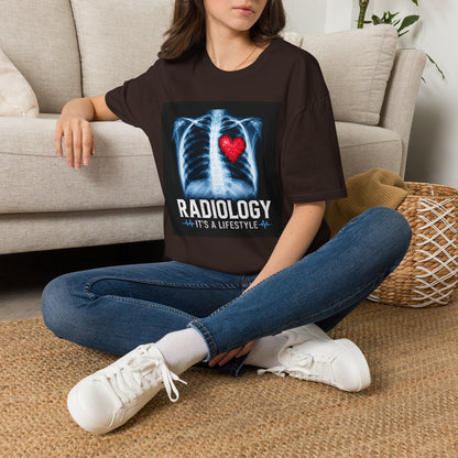 Radiology X-Ray Heart T-Shirt — "Radiology It's a Lifestyle" Tee for Radiologic Techs