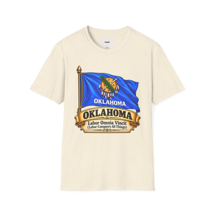 Oklahoma Flag T-Shirt — State Pride Tee with 'Oklahoma' & Seal