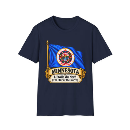Minnesota Flag T-Shirt — "L'Étoile du Nord" State Pride Tee