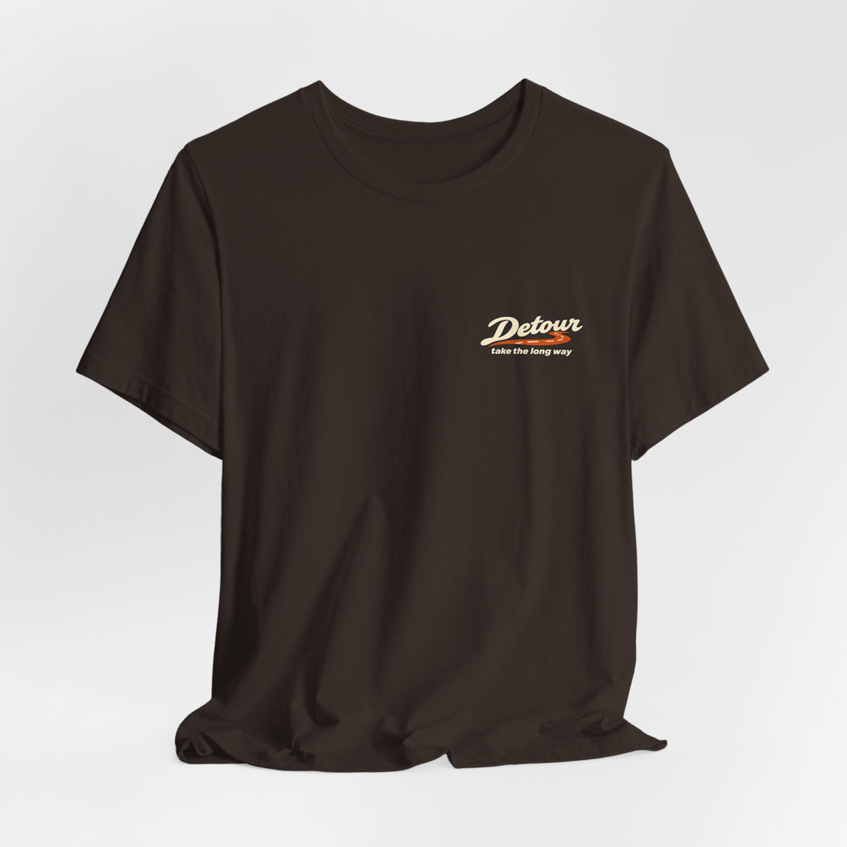 Detour Take the Long Way Road Trip Graphic T-Shirt