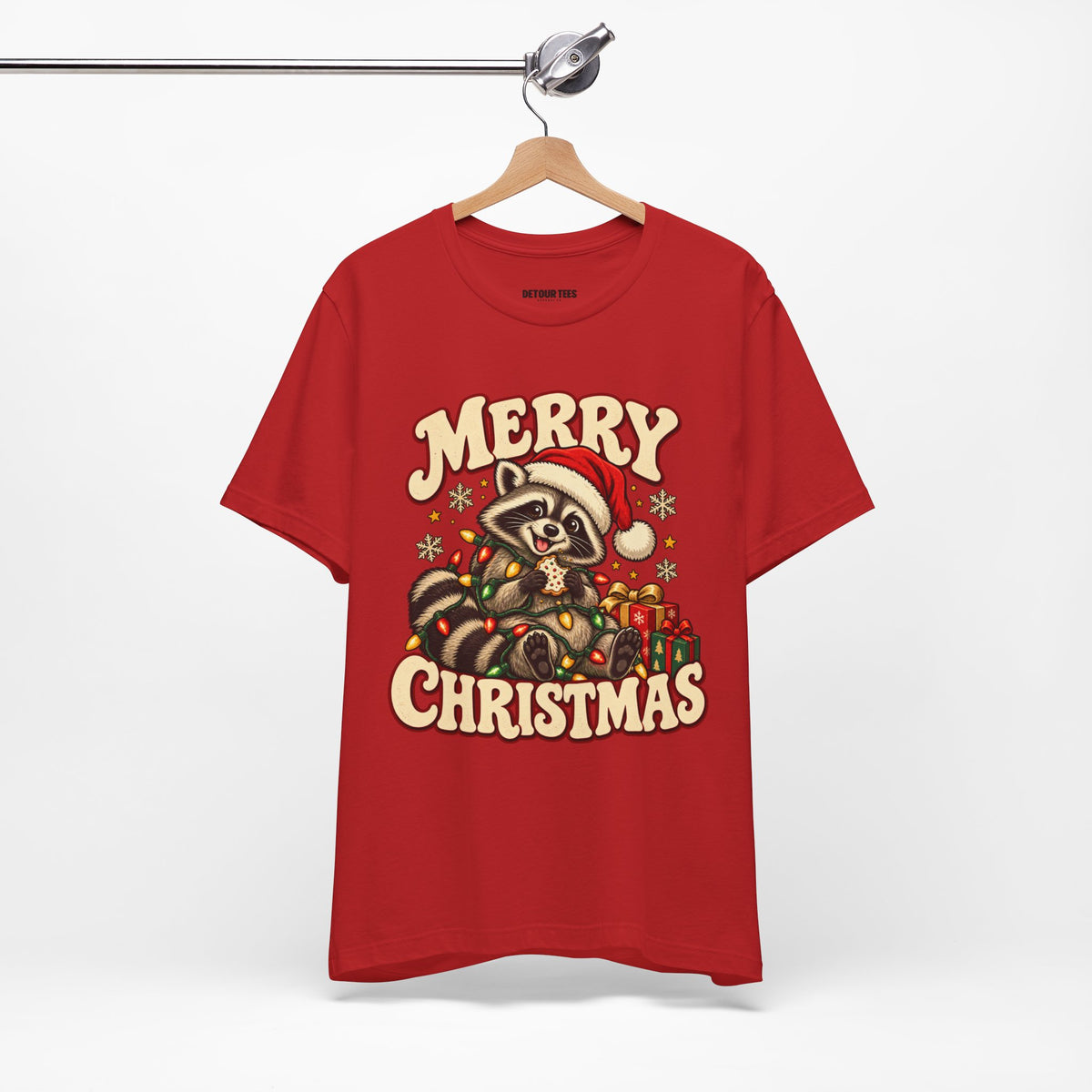 Merry Christmas Raccoon Tee